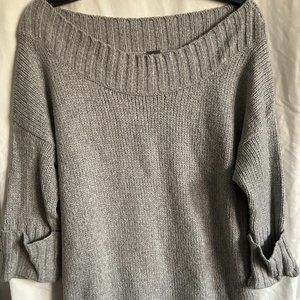 Free People Knit Gray Sweater